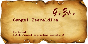 Gangel Zseraldina névjegykártya